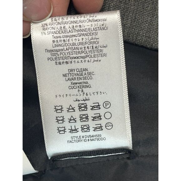 BCBG MaxAzria Womens Blazer Jacket Size XS Gray Black Structured - Picture 7 of 16